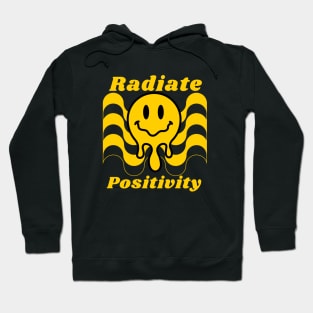 Radiate Positivity Cute Melting Smiley Hoodie